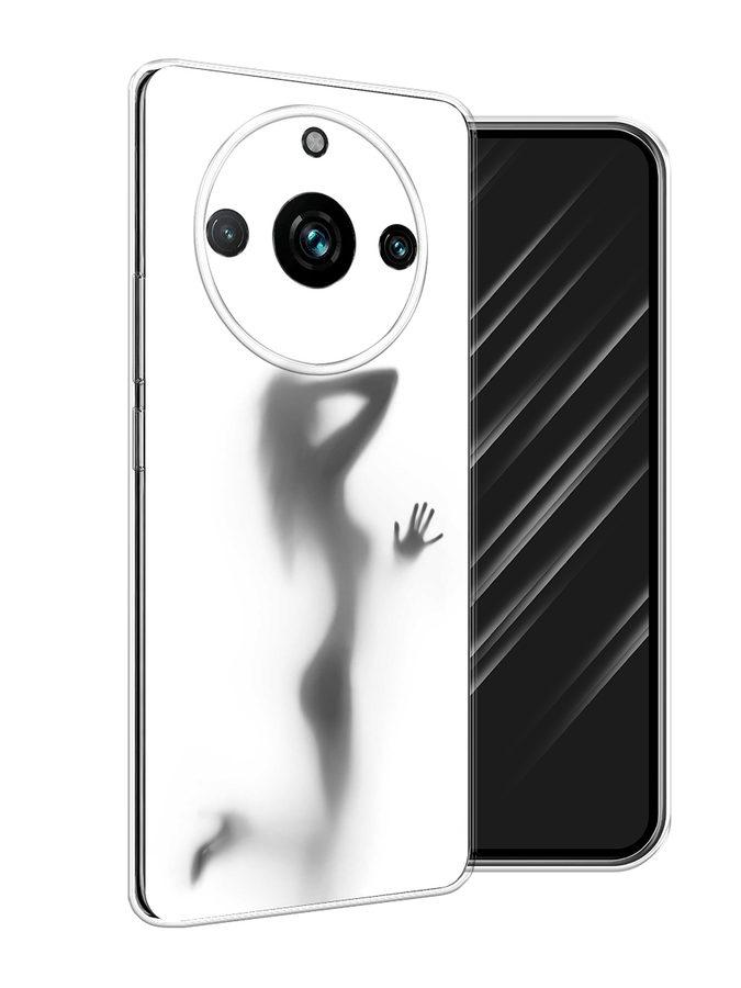

Чехол Awog на Realme 11 Pro+ "Стекло в душе", Белый;серый;черный