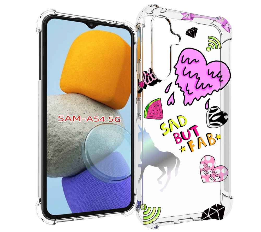 

Чехол MyPads красивые-смайлики для Samsung Galaxy A54, Tocco