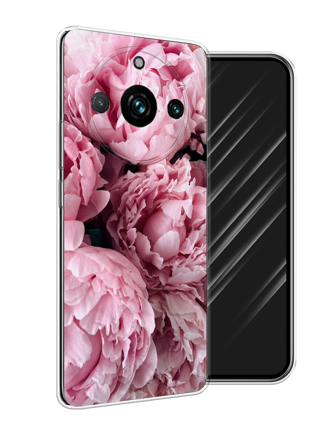 

Чехол Awog на Realme 11 Pro+ "Нежные пионы", Розовый;черный;белый