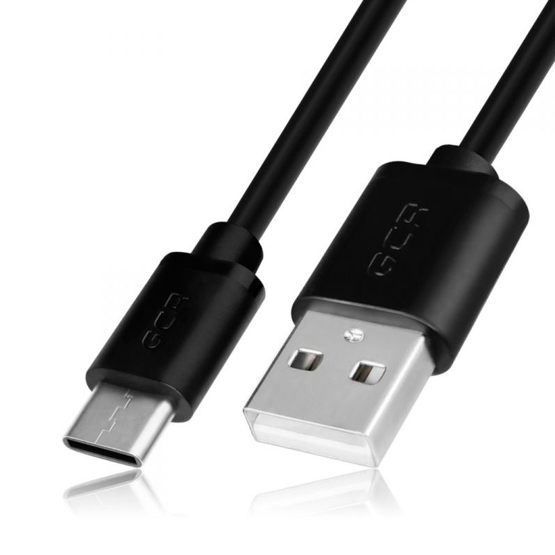 фото Кабель gcr usb type c - usb 2.0 30cm black gcr-uc1am-bb2s-0.3m