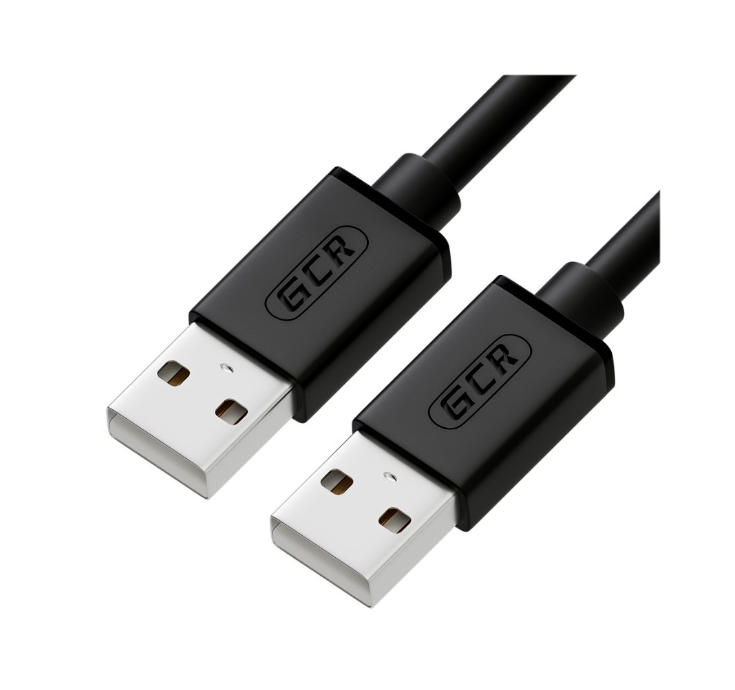 фото Кабель gcr usb type-a-usb type-a 0.5m (gcr-um2m-bb2s-0.5m)