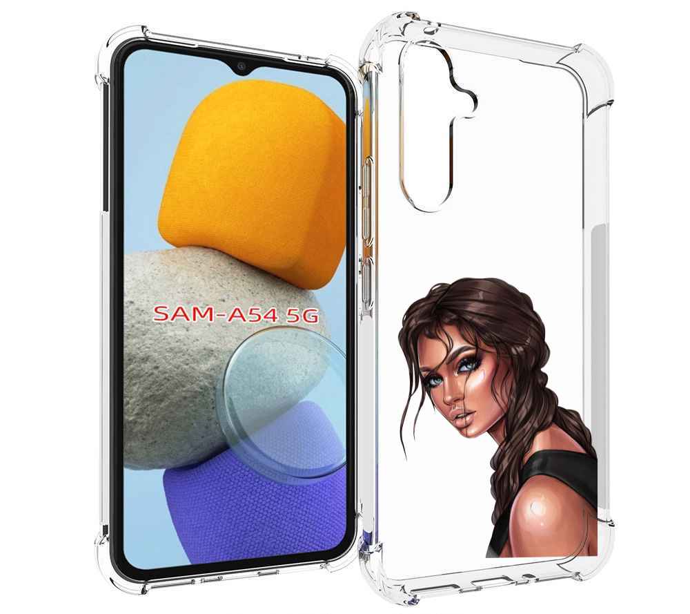 

Чехол MyPads красивая-девушка-в-черной-майке женский для Samsung Galaxy A54, Tocco