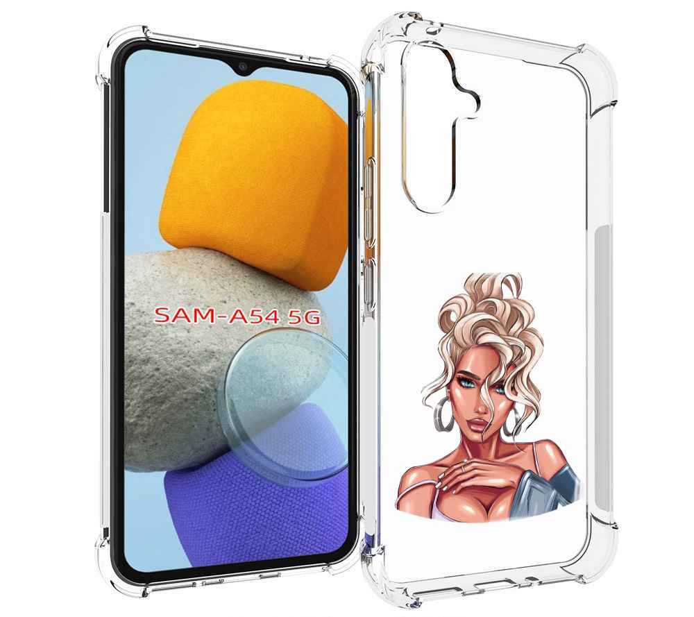 

Чехол MyPads красивая-блондинка женский для Samsung Galaxy A54, Tocco