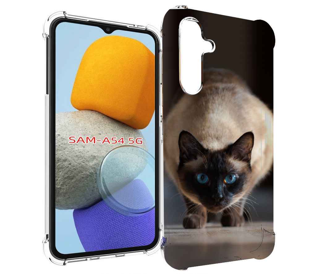 

Чехол MyPads кошка сиамская для Samsung Galaxy A54, Tocco