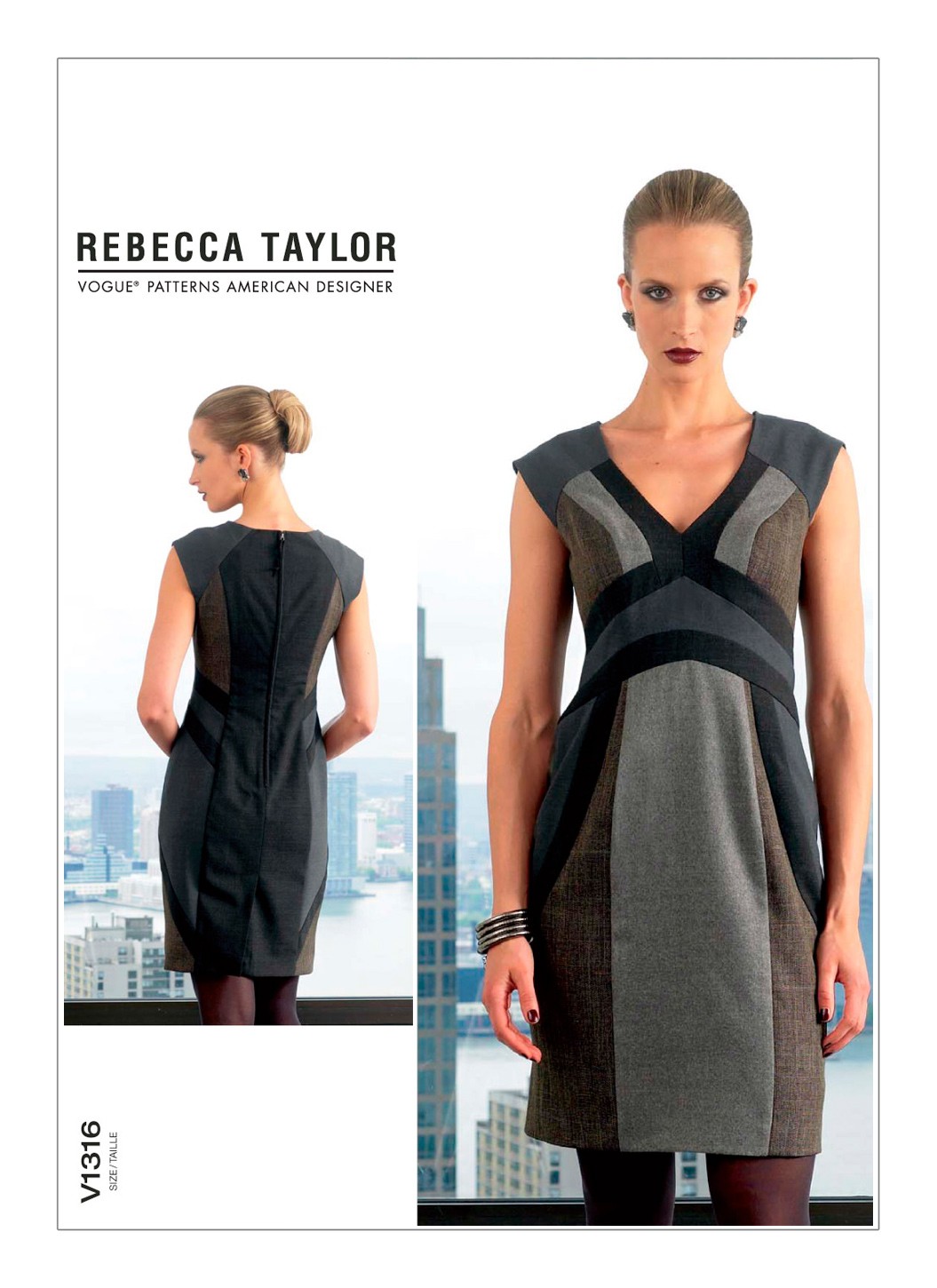

Выкройка Vogue №1316 — Платье прямое от Rebecca Taylor