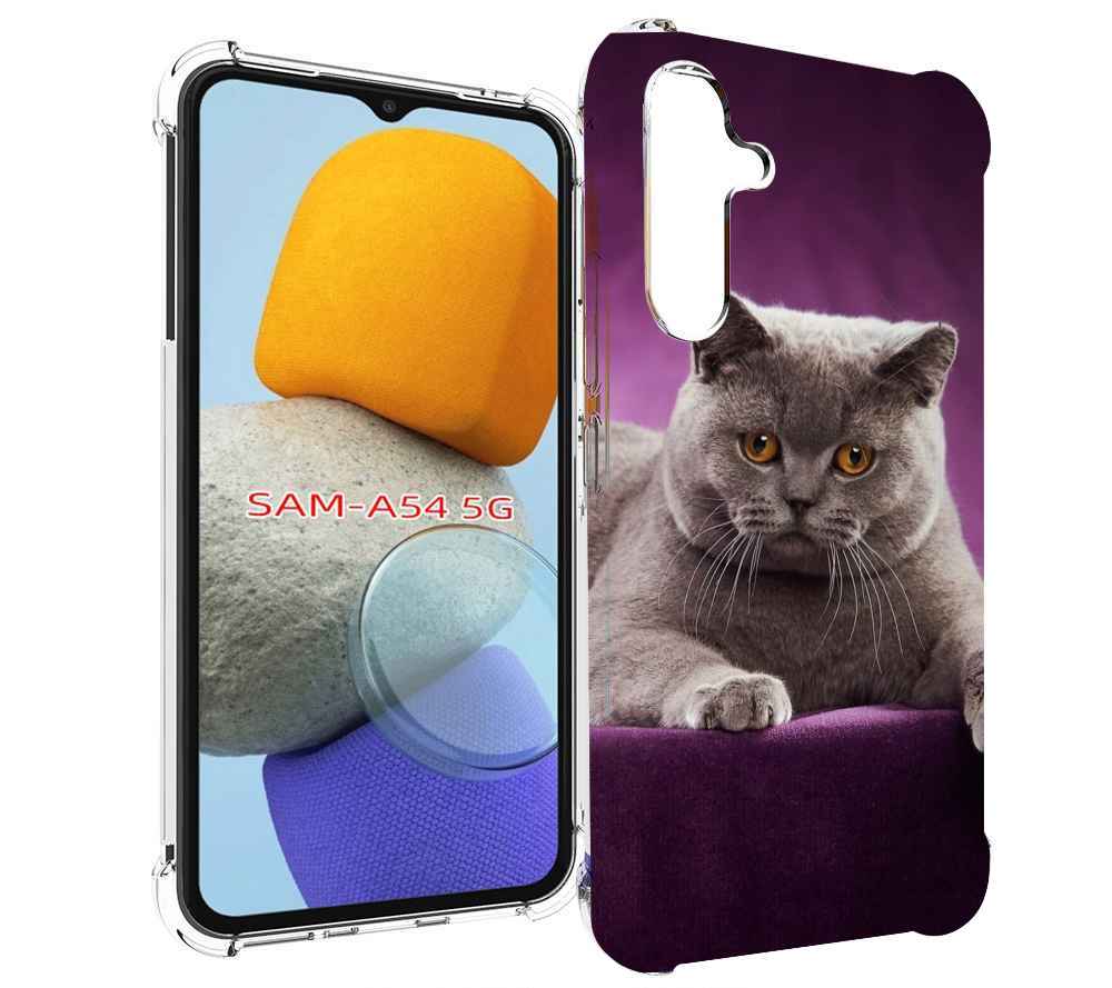 

Чехол MyPads кошка британская короткая для Samsung Galaxy A54, Tocco