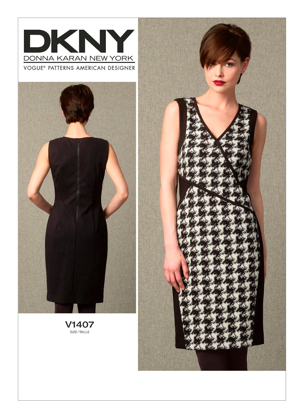 

Выкройка Vogue №1407 — Приталенное платье от DKNY