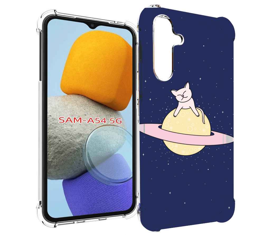 

Чехол MyPads котик на планете для Samsung Galaxy A54, Tocco
