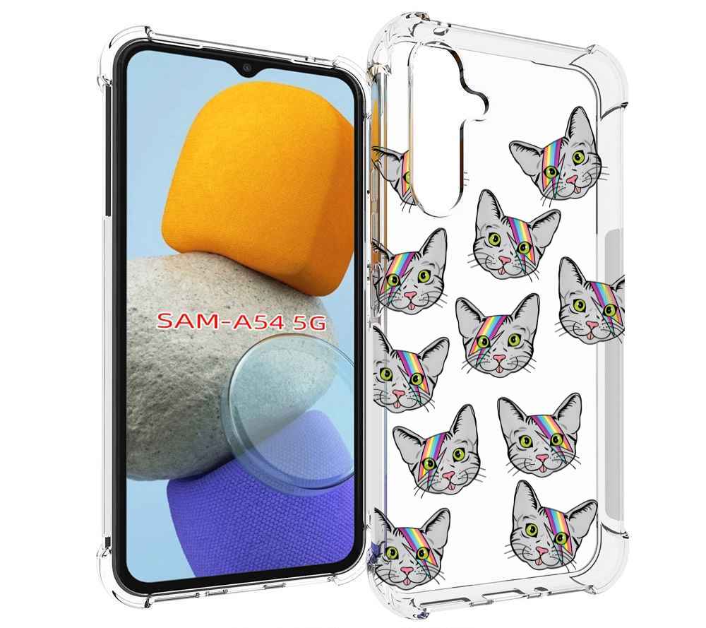

Чехол MyPads кот-с-молнией-на-лбу для Samsung Galaxy A54, Tocco