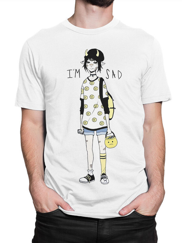 

Футболка мужская Design Heroes I Am Sad белая XS, I Am Sad