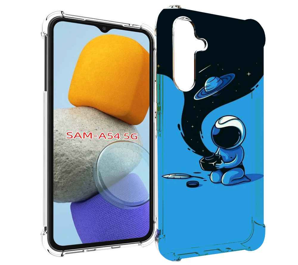 

Чехол MyPads космос из черной краски для Samsung Galaxy A54, Tocco