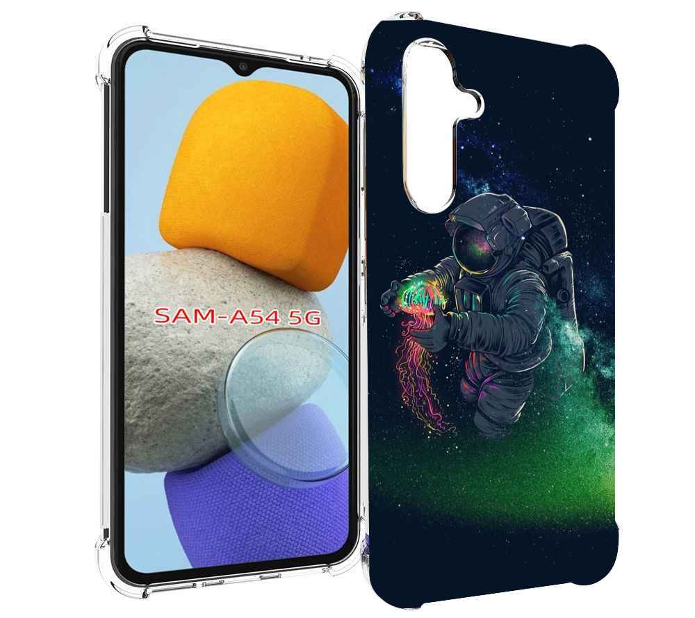 

Чехол MyPads космонавт-с-оружием-арты для Samsung Galaxy A54, Tocco