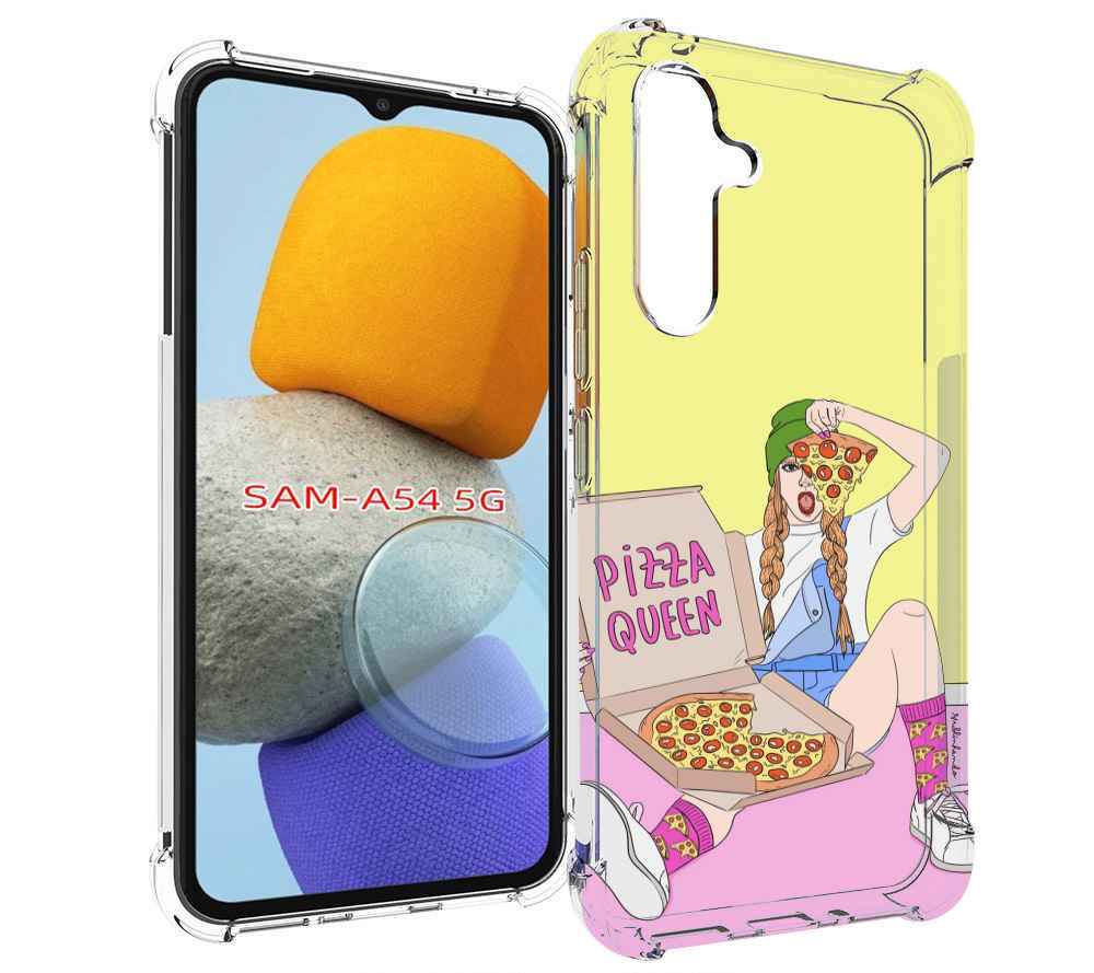 

Чехол MyPads королева-пиццы женский для Samsung Galaxy A54, Tocco
