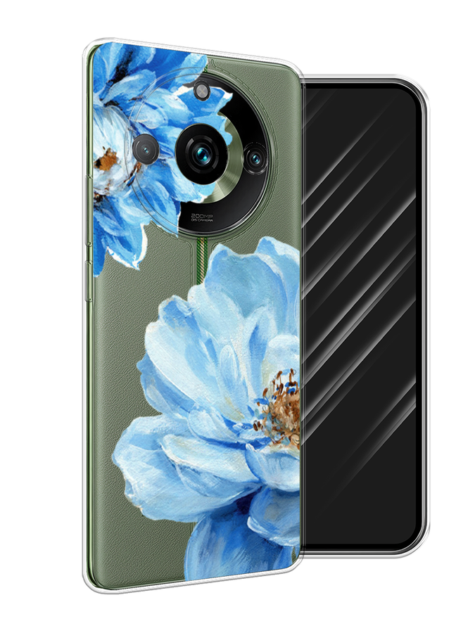 

Чехол Awog на Realme 11 Pro "Голубые клематисы", Голубой