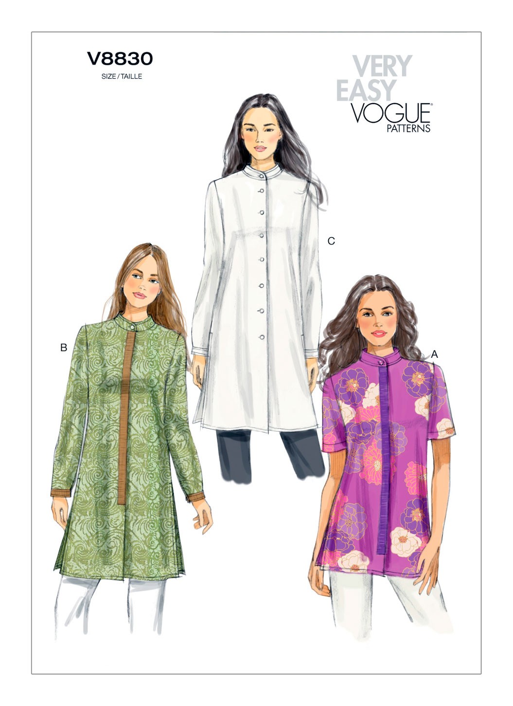 

Выкройка Vogue №8830 — Туника