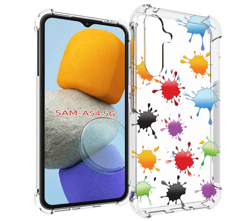 

Чехол MyPads кляксы для Samsung Galaxy A54, Tocco