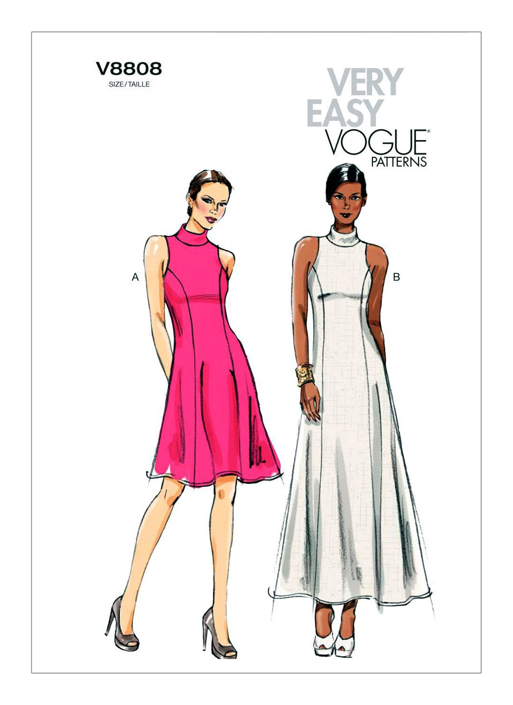 

Выкройка Vogue №8808 — Платье