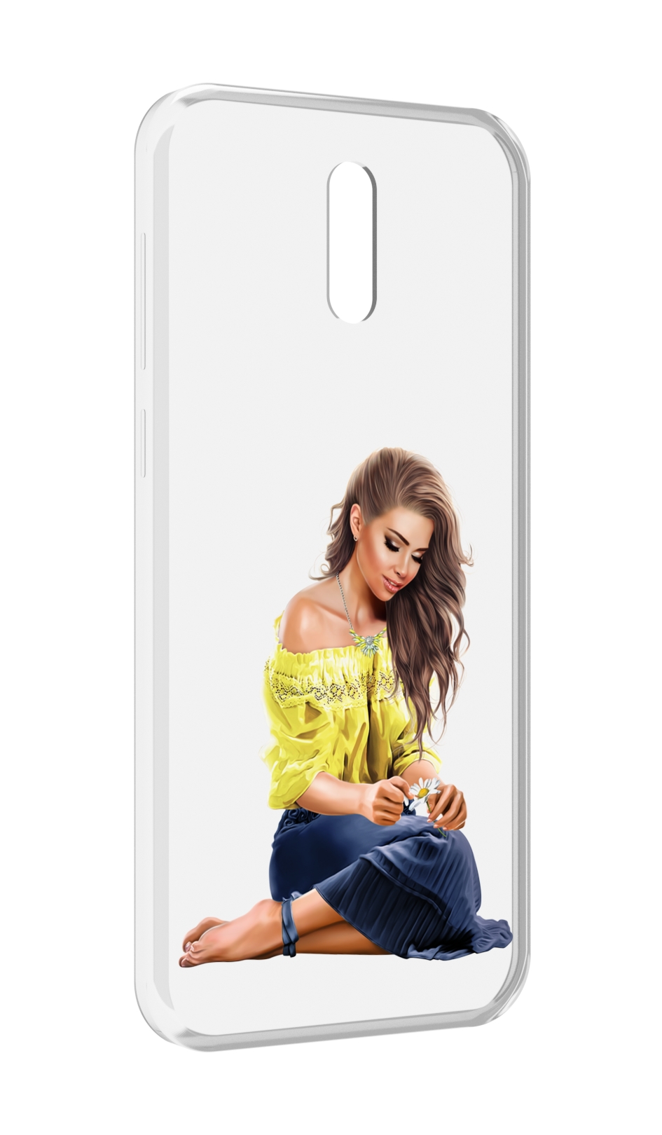 

Чехол MyPads миленькая-девочка женский для Alcatel 3L (2019), Прозрачный, Tocco