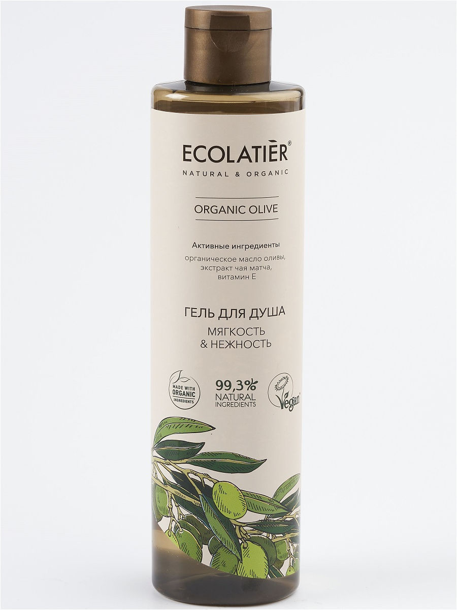 фото Гель для душа мягкость и нежность ecolatier ecl green organic olive 350 мл