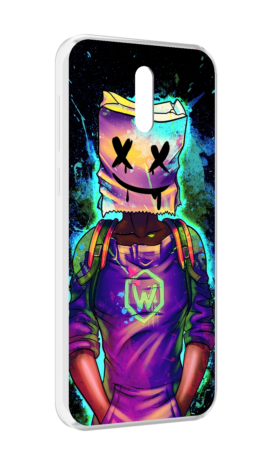 

Чехол MyPads маршмеллоу-глитч для Alcatel 3L (2019), Прозрачный, Tocco