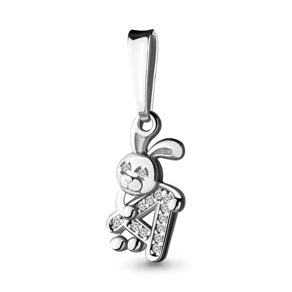 

Подвеска из серебра с фианитом Aquamarine 24151А_925_р, 24151А_925_р