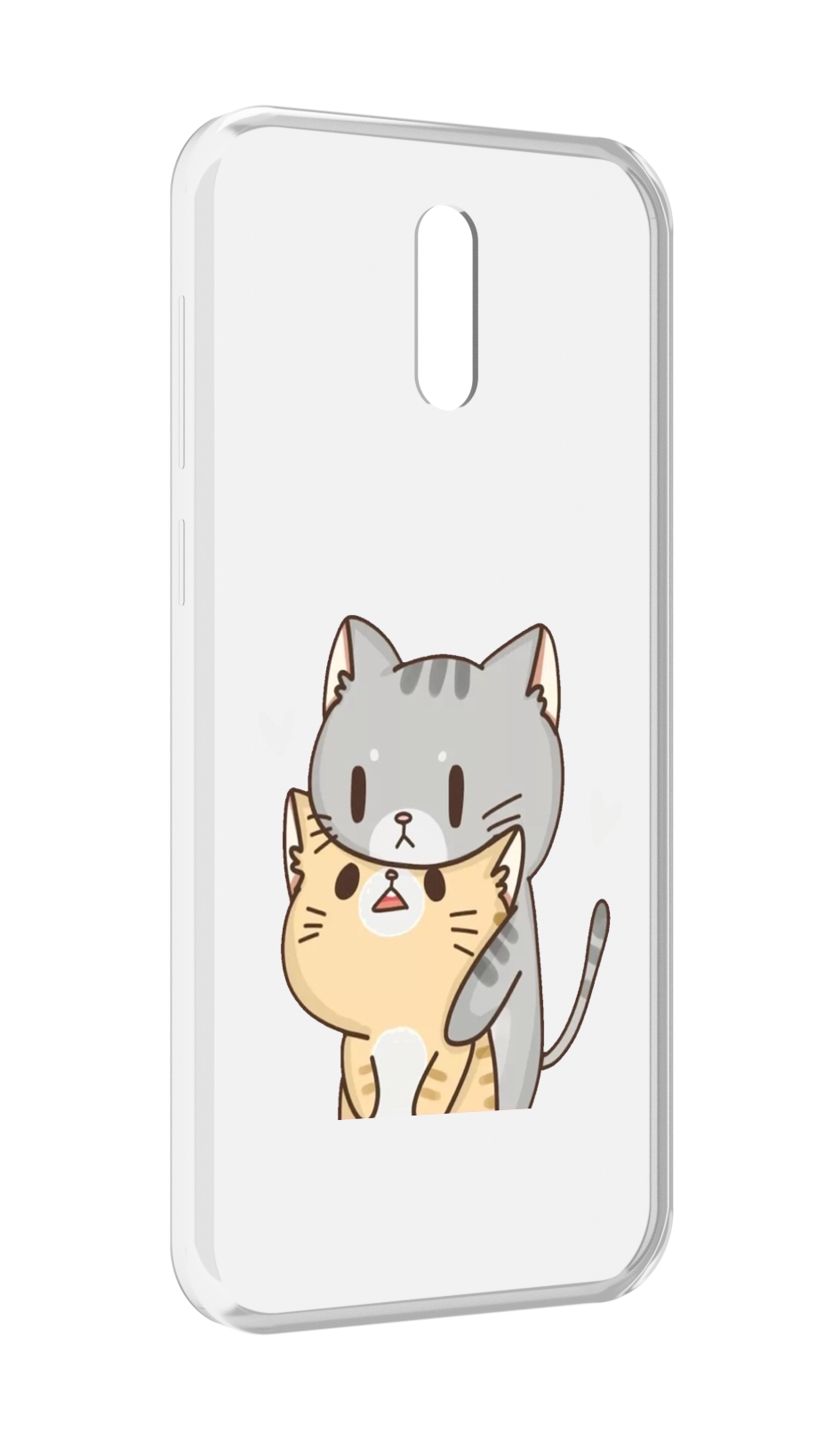 

Чехол MyPads любящие-коты для Alcatel 3L (2019), Прозрачный, Tocco