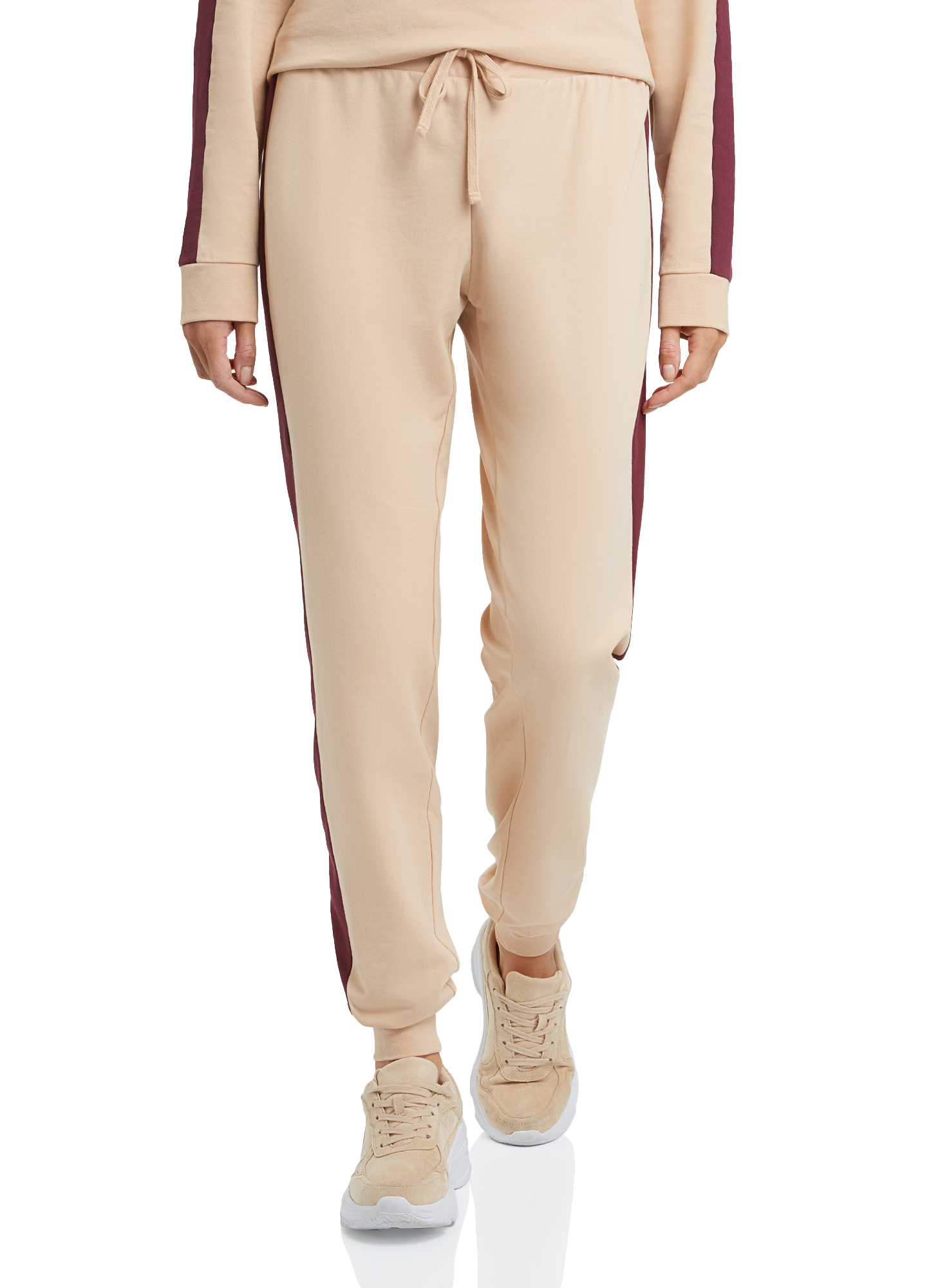 

Спортивные брюки женские oodji 16701097B бежевые S, 16701097B