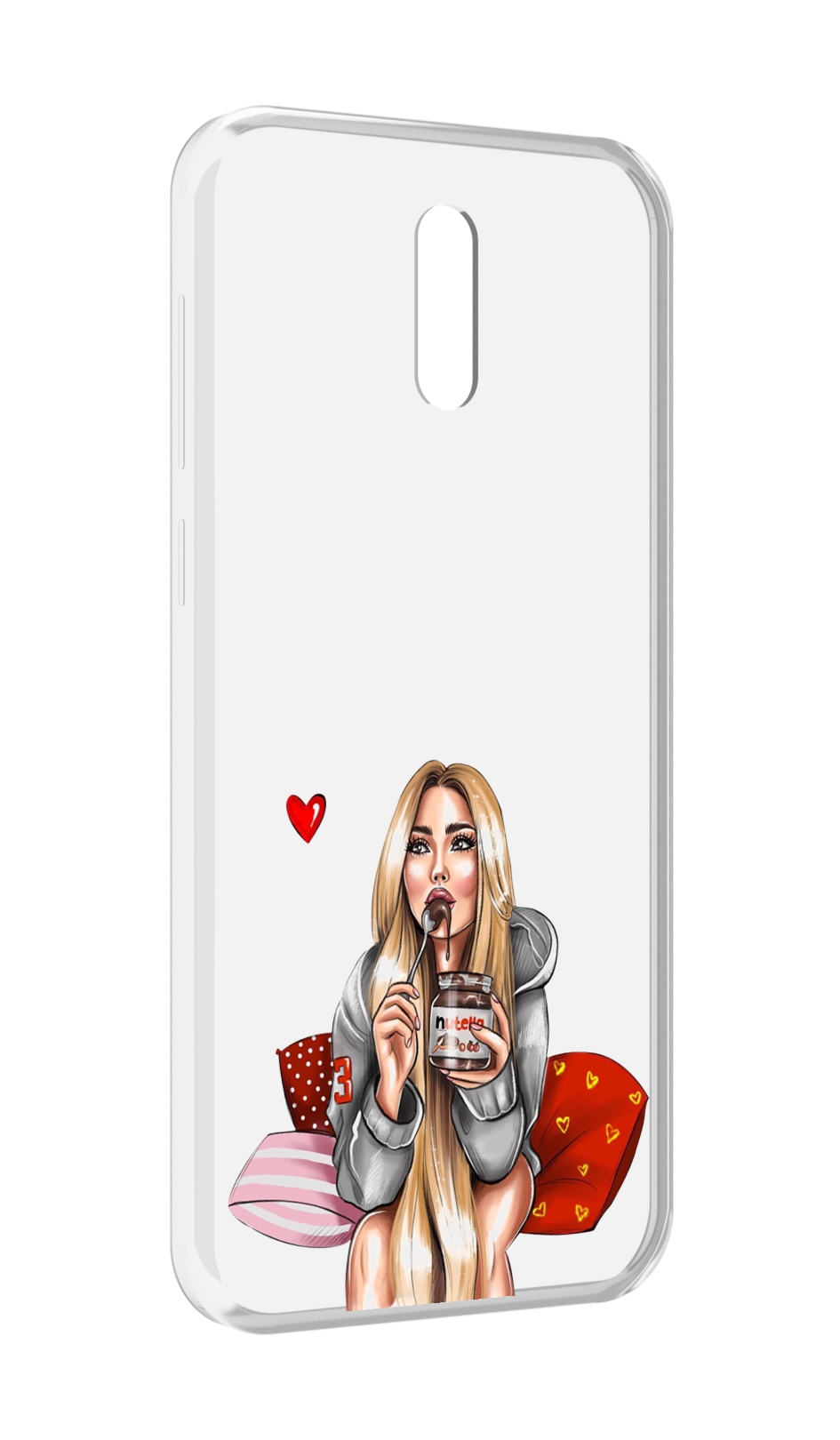 

Чехол MyPads любительница-нутеллы женский для Alcatel 3L (2019), Прозрачный, Tocco