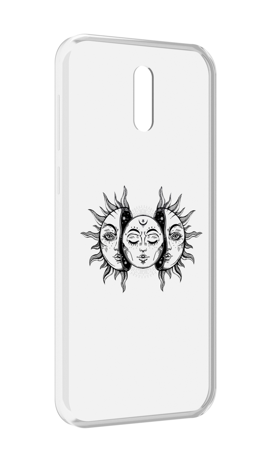 

Чехол MyPads луна-в-солнце для Alcatel 3L (2019), Прозрачный, Tocco