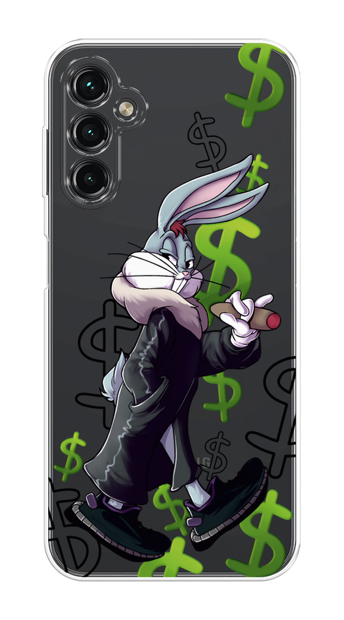 

Чехол на Samsung Galaxy A14 4G "Rich Bugs Bunny", Зеленый;черный;голубой, 2107950-6