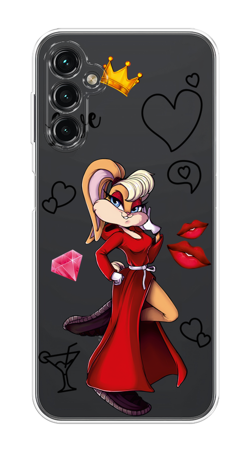 

Чехол на Samsung Galaxy A14 4G "Rich Lola Bunny", Красный;бежевый;оранжевый, 2107950-6
