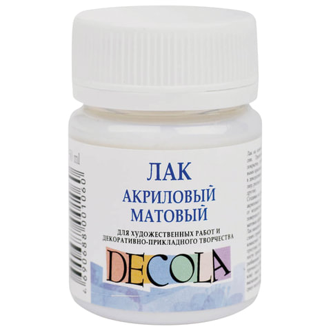 

Лак акриловый матовый Декола, 50 мл, в банке, 5828921, 6 шт