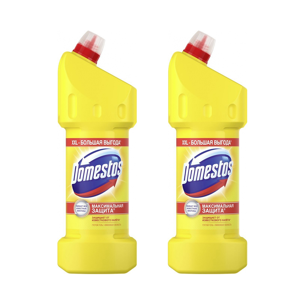 

Универсальный гель Domestos Двойная сила (Лимонная свежесть (2 шт, 1 л.))