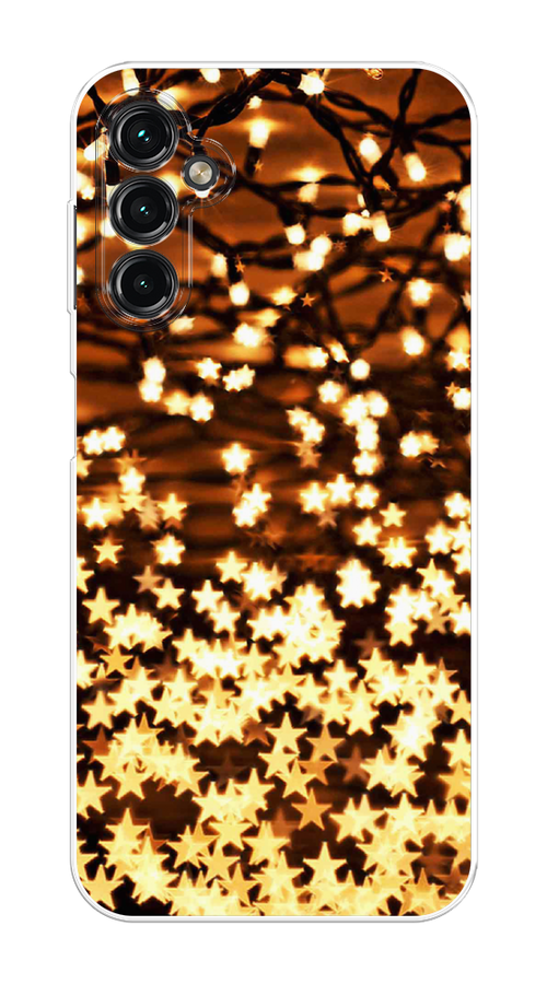 

Чехол на Samsung Galaxy A14 4G "Новогодняя гирлянда", Золотистый, 2107950-5