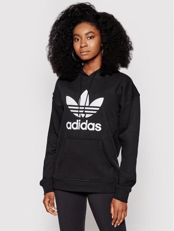 

Худи женское Adidas 0000206685490 черное 32 EU, Черный, 0000206685490