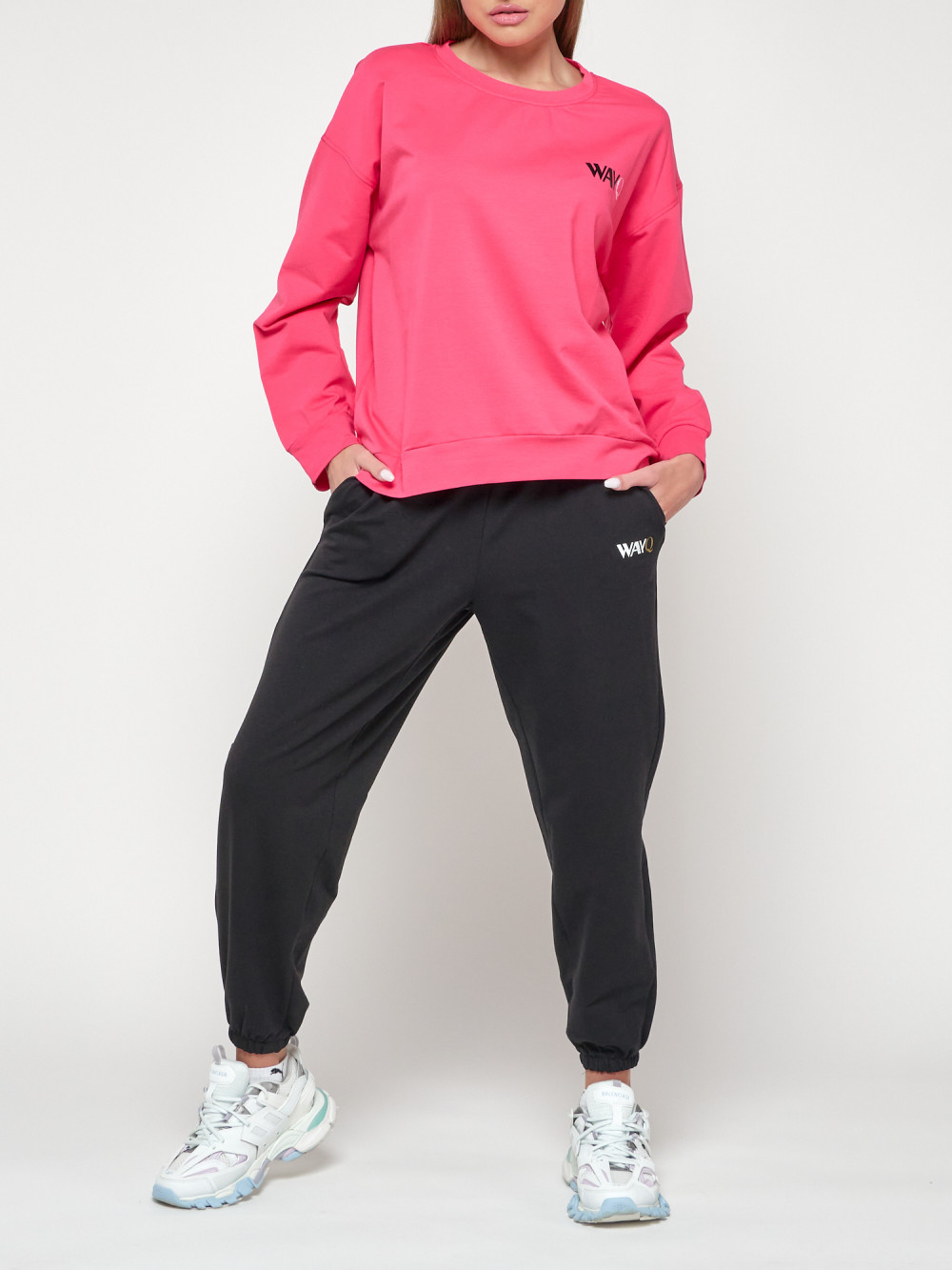 Женские костюмы Костюм женский NoBrand AD23330 розовый 42-44 RU