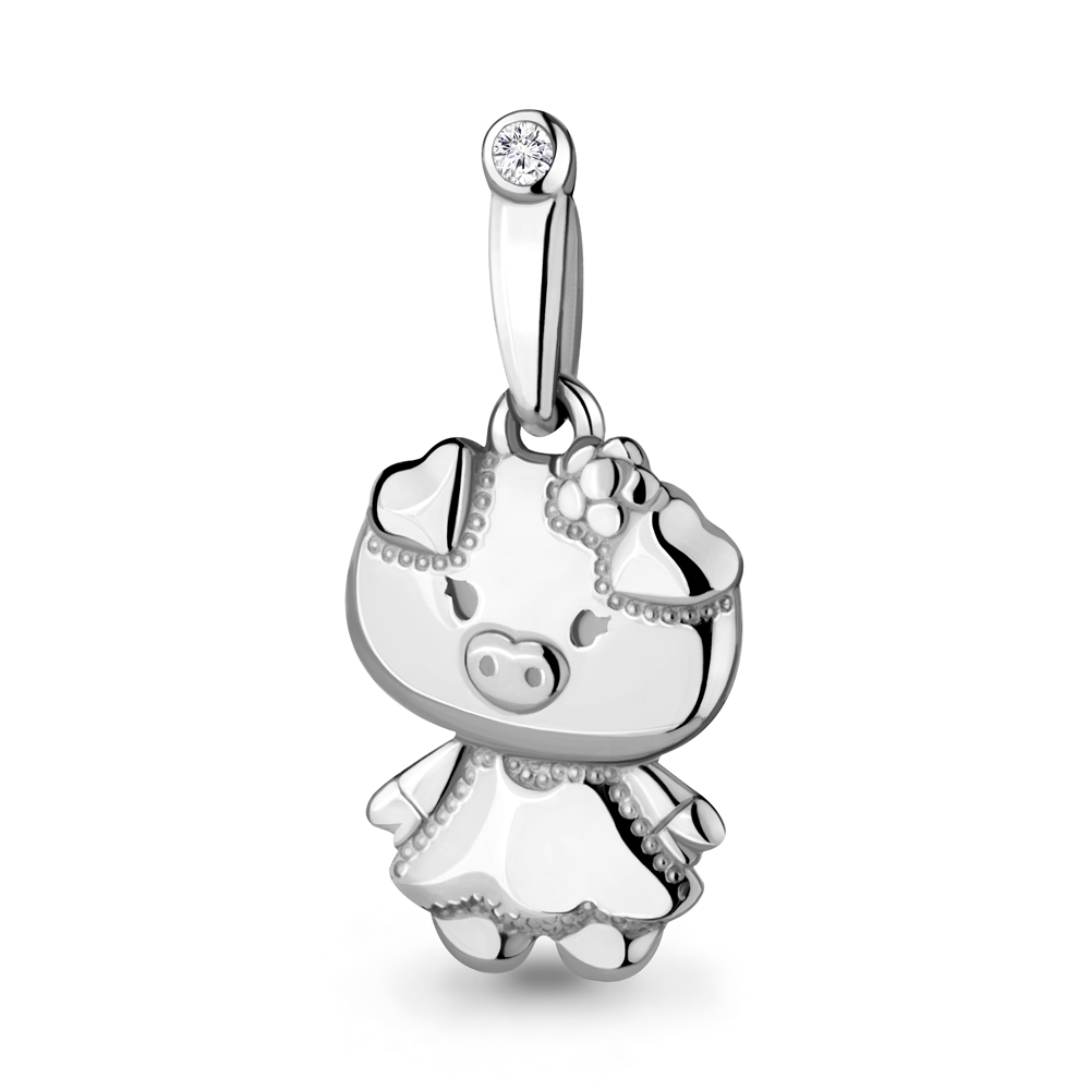 

Подвеска из серебра с фианитом Aquamarine 24105А_925_р, 24105А_925_р