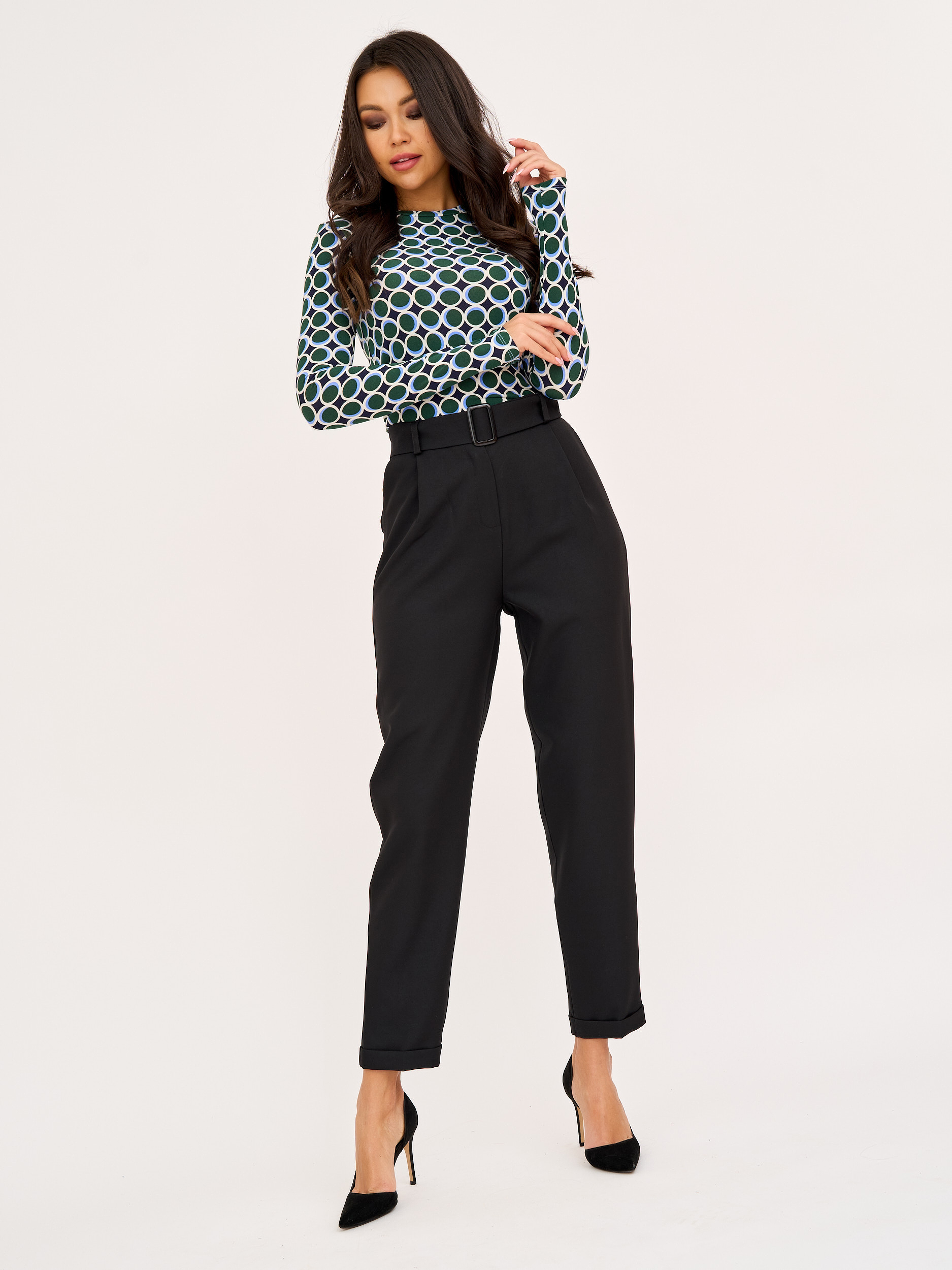 

Брюки женские BrandStoff BS12018 черные 42 RU, BS12018