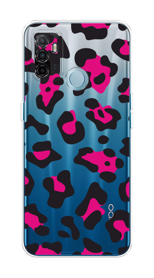 

Чехол на Oppo A53 "Pink cow spots", Черный;розовый, 254350-1