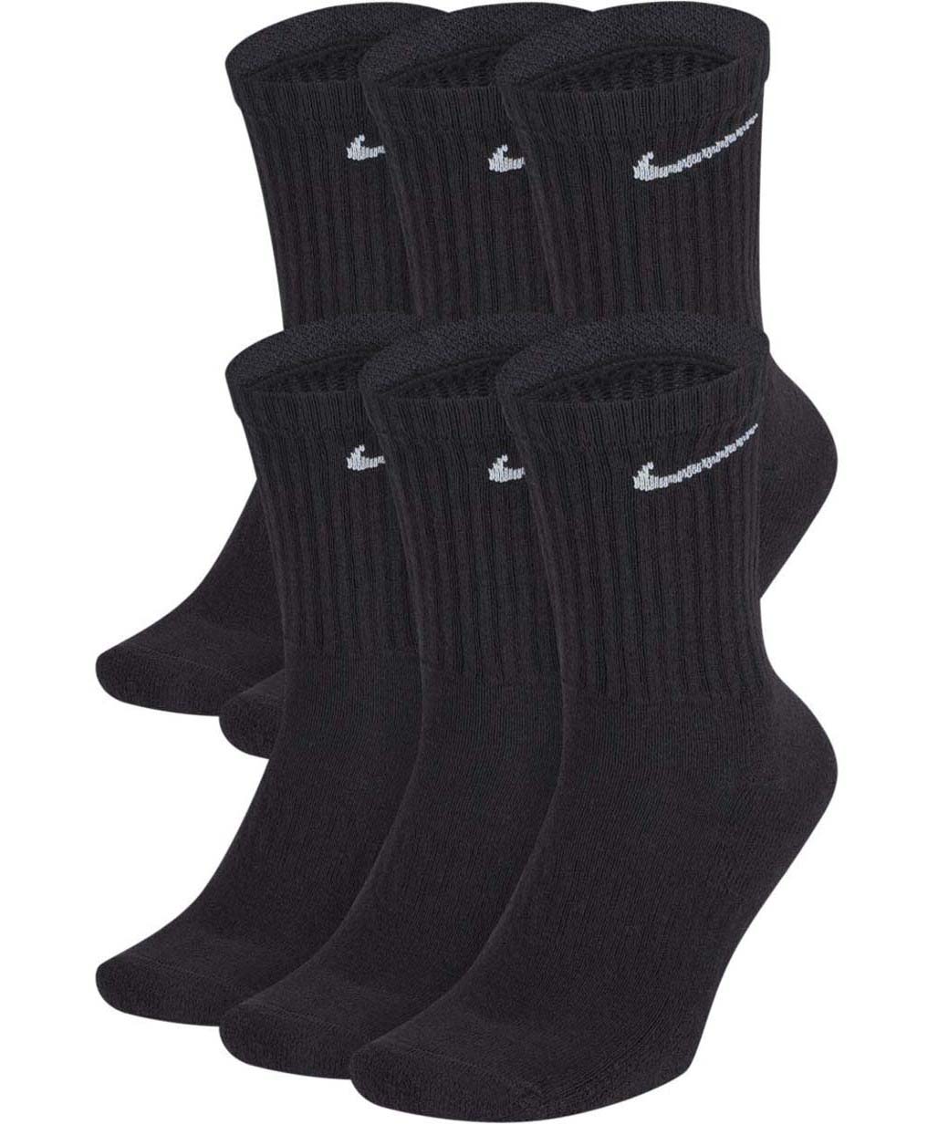 Комплект носков мужских Nike Everyday Cushion Crew Socks 6P черных XL