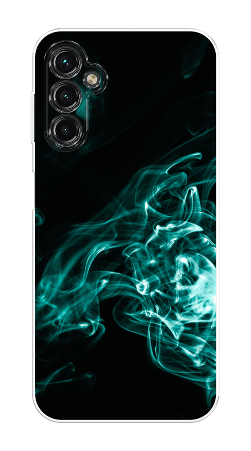 

Чехол на Samsung Galaxy A14 4G "Дым", Бирюзовый;черный;голубой, 2107950-3