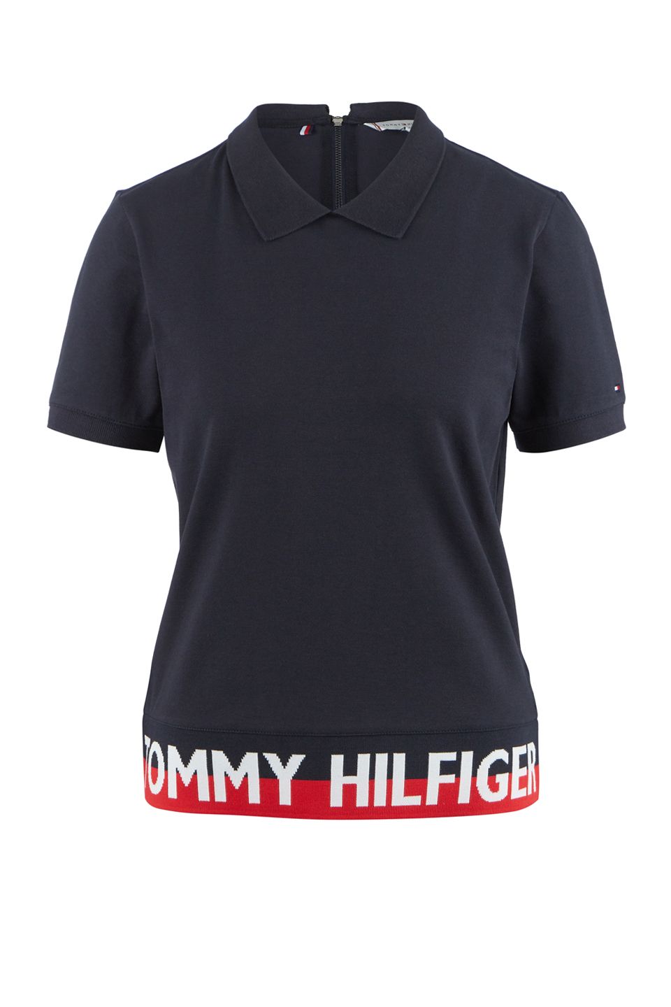 

Футболка женская Tommy Hilfiger WW0WW28005 синяя S, Синий, WW0WW28005