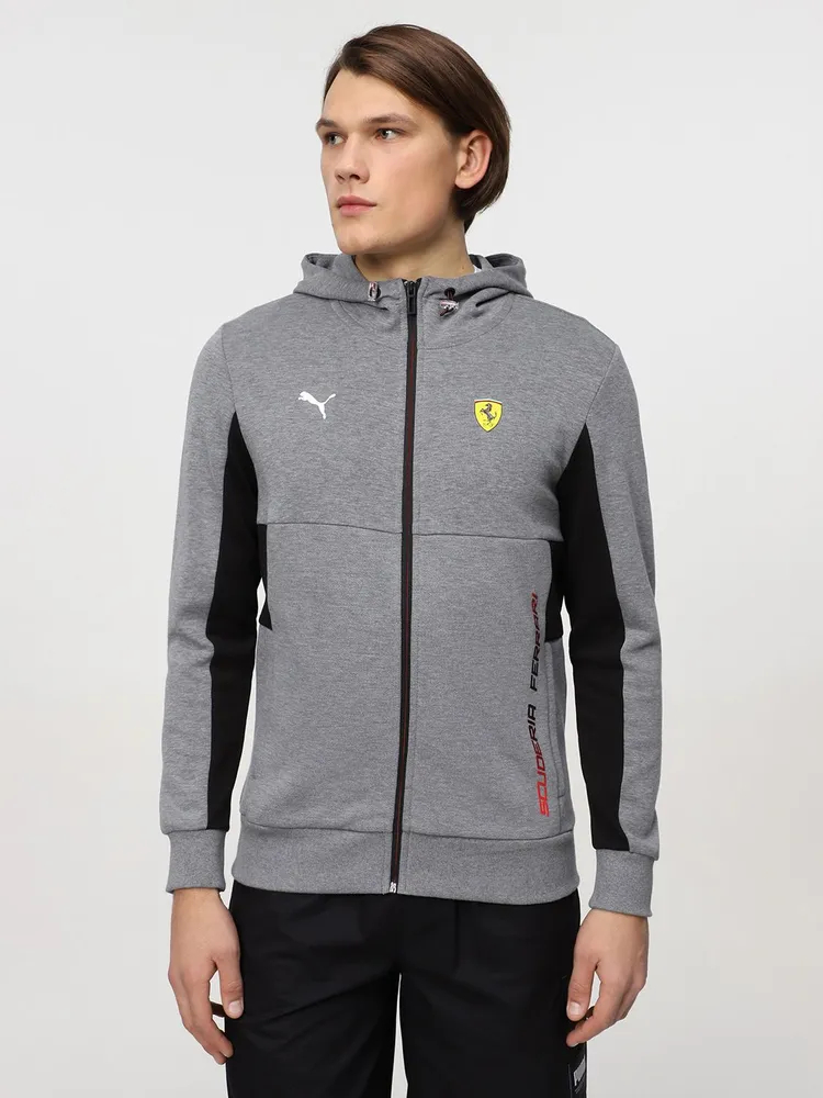 

Толстовка мужская PUMA Ferrari Race Hooded Sweat Jacket серая XS, Серый, Ferrari Race Hooded Sweat Jacket