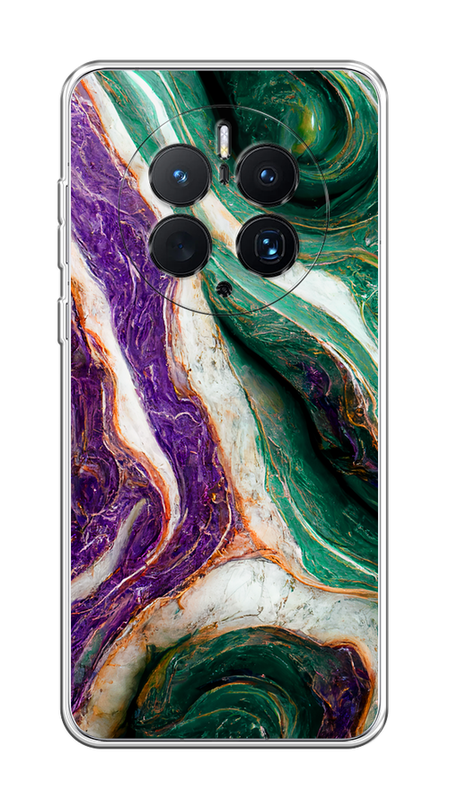

Чехол на Huawei Mate 50 Pro "Фиолетово-зеленый мрамор", Зеленый;фиолетовый, 6109950-1