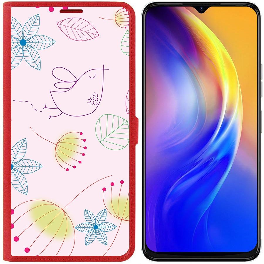 

Чехол-книжка Eco Book для Tecno Spark 10C Цветочный паттерн 5