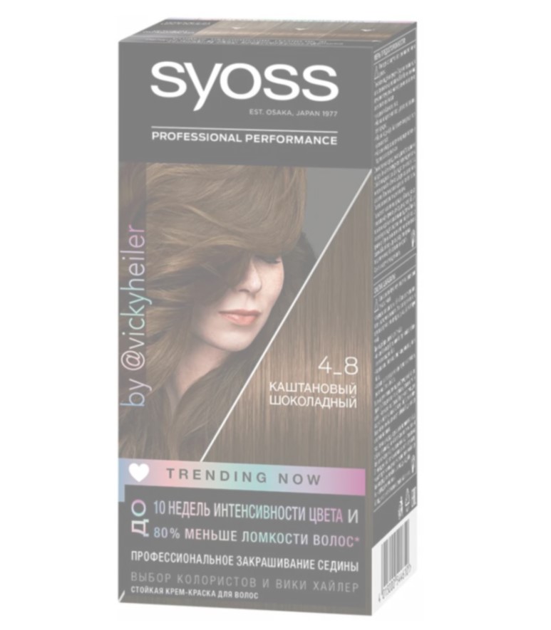 Крем тонирующий для волос Syoss шоколадно-каштановый оттенок 60 мл крем 3 в 1 безопасное окрашивание color service potion 3 in 1
