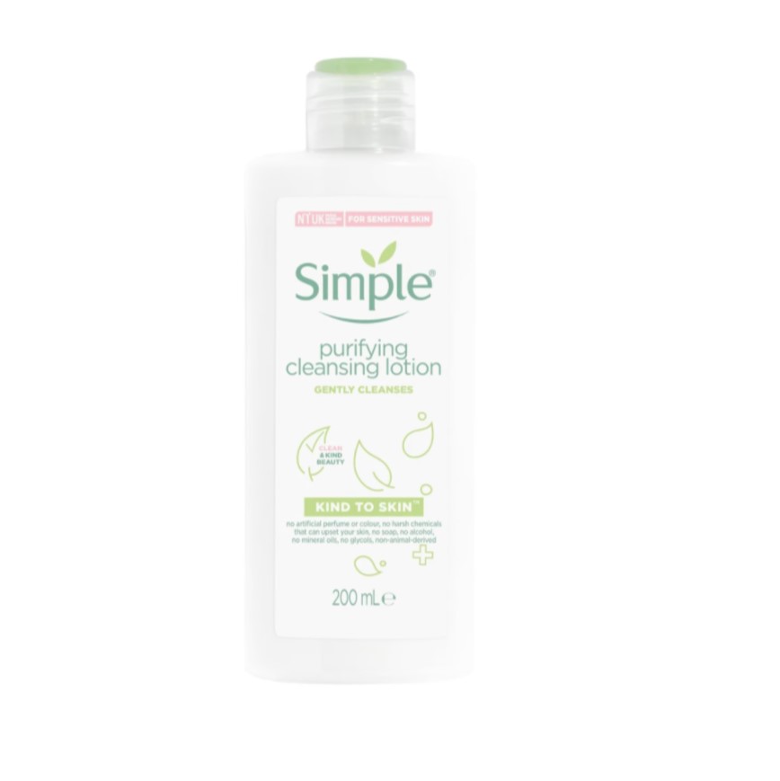 фото Лосьон для лица simple kind to skin очищающий 200 мл