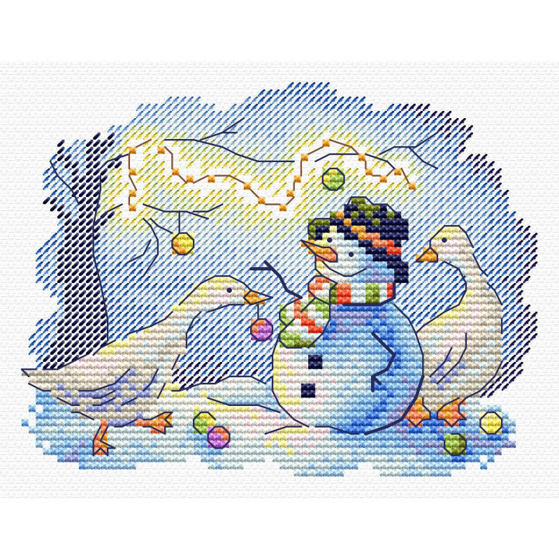 

Набор для вышивания МП-студия Снежные забавы