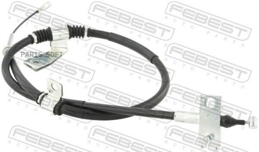 

Трос ручного тормоза левый FEBEST 14100-KYR05LH