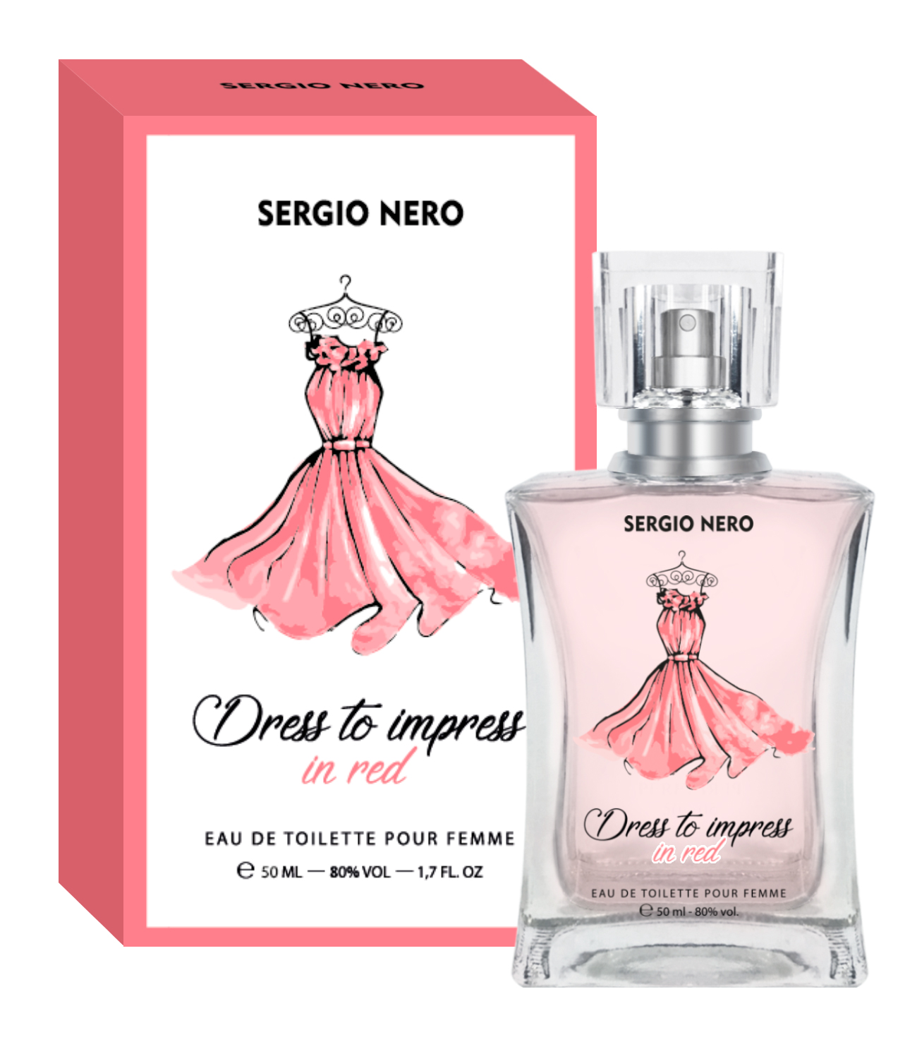 Купить Туалетная вода Sergio Nero Dress to impress in red женская 50 мл, Dress To Impress In Red Woman, 50 мл
